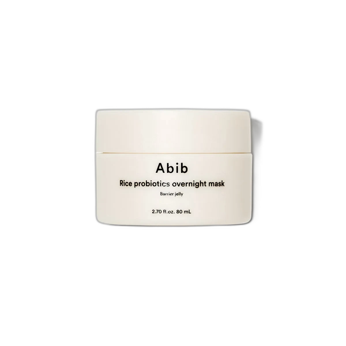 Abib Rice Probiotics Overnight Mask Barrier Jelly white jar