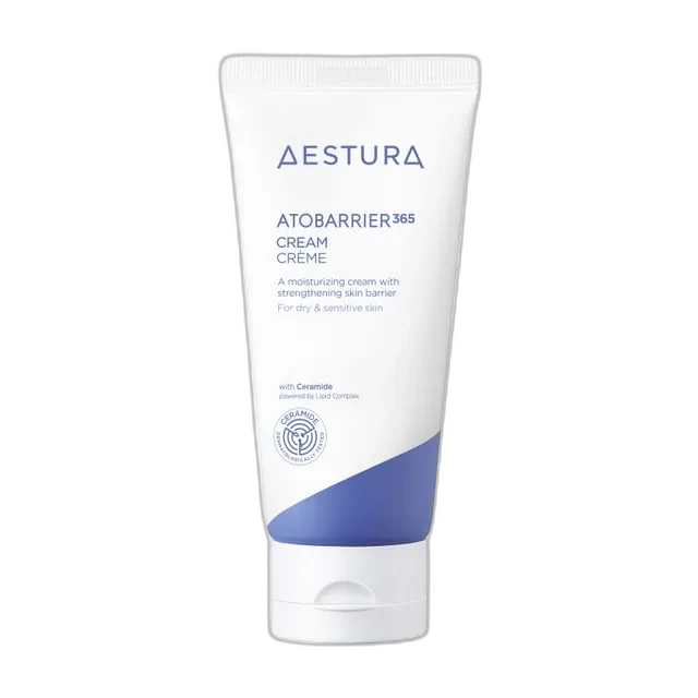 Aestura Atobarrier 365 Cream white jar with ceramide barrier repair moisturizer