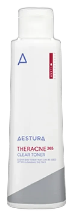 Aestura Theracne 365 Clear Soothing Toner bottle with BHA and Centella for acne