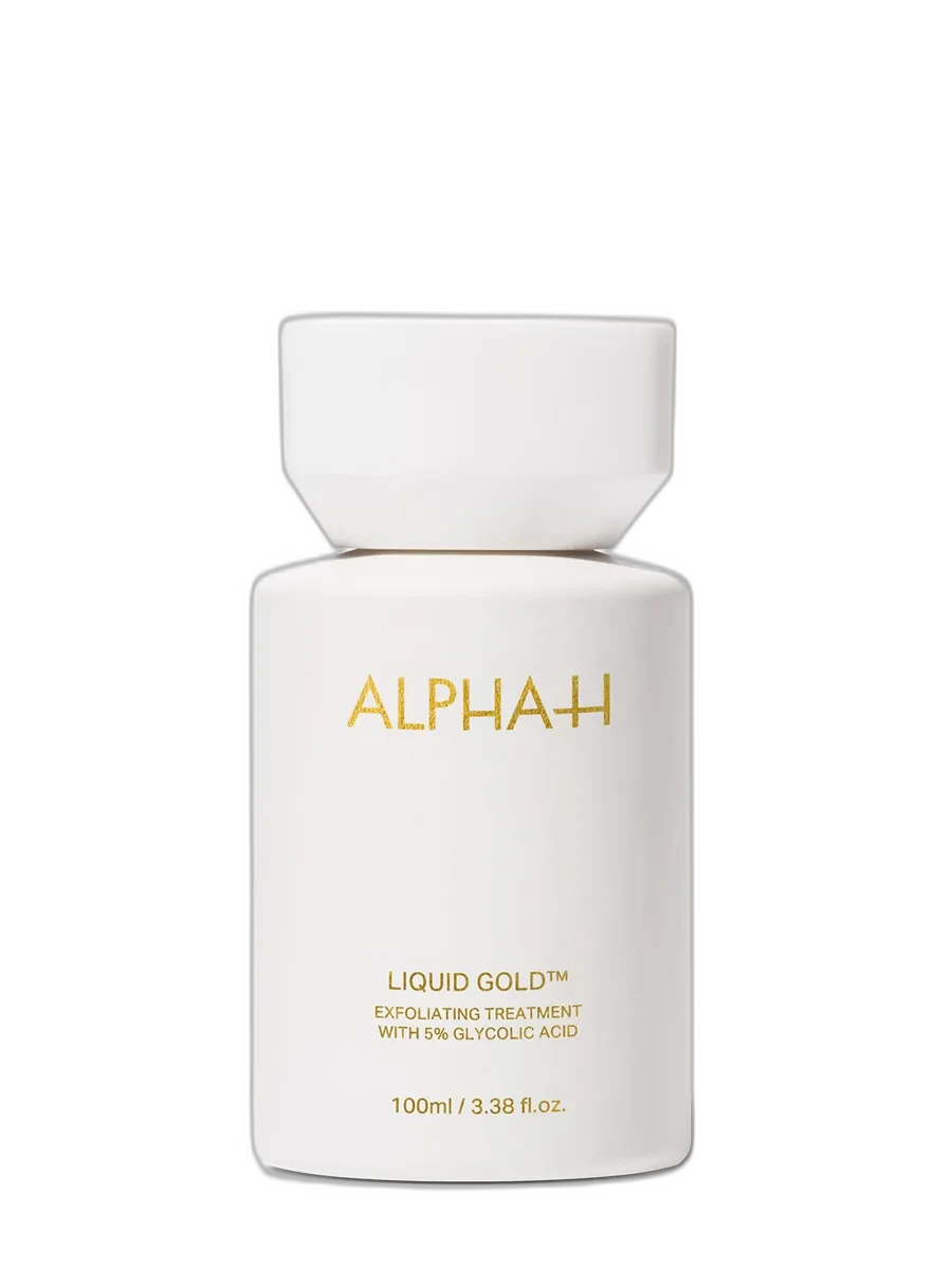 Alpha-H Liquid Gold Exfoliating Treatment 100ml frosted glass bottle