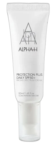 Alpha-H Protection Plus Daily SPF 50+ 50ml white squeeze tube