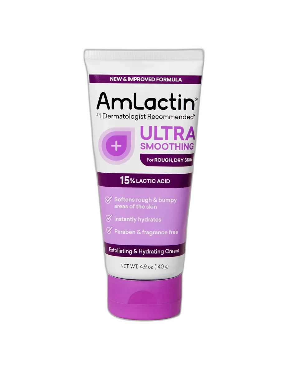 Amlactin Ultra Hydrating Body Cream tube with 15% lactic acid Ultraplex formula