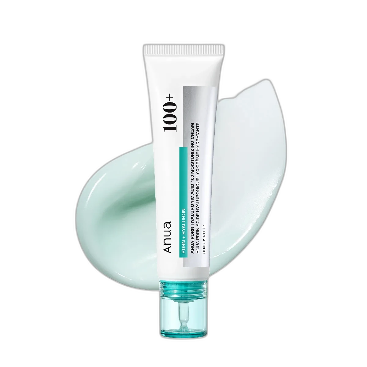 Anua PDRN Hyaluronic Acid 100 Moisturizing Cream in a clean minimalist jar