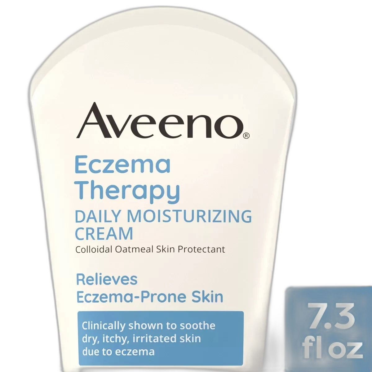Aveeno Eczema Therapy Moisturizing Cream tube with colloidal oatmeal and ceramide for
