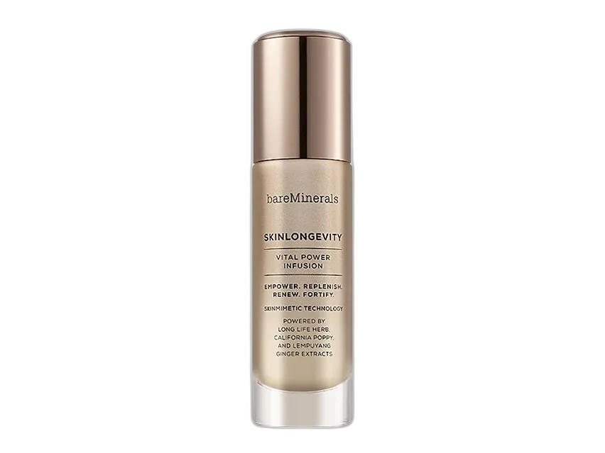 bareMinerals SkinLongevity Vital Power Infusion Serum frosted glass bottle