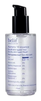 belif Numero 10 Essence in tall plastic bottle