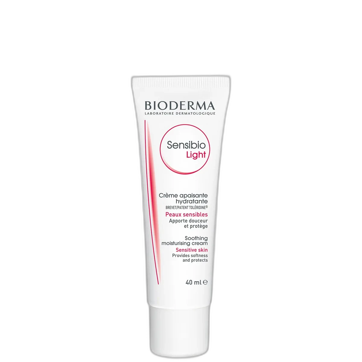 Bioderma Sensibio Light Cream 40ml tube with pink Sensibio line branding