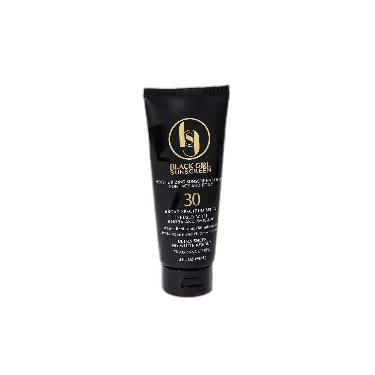 Black Girl Sunscreen SPF 30 Broad Spectrum in an orange squeeze tube