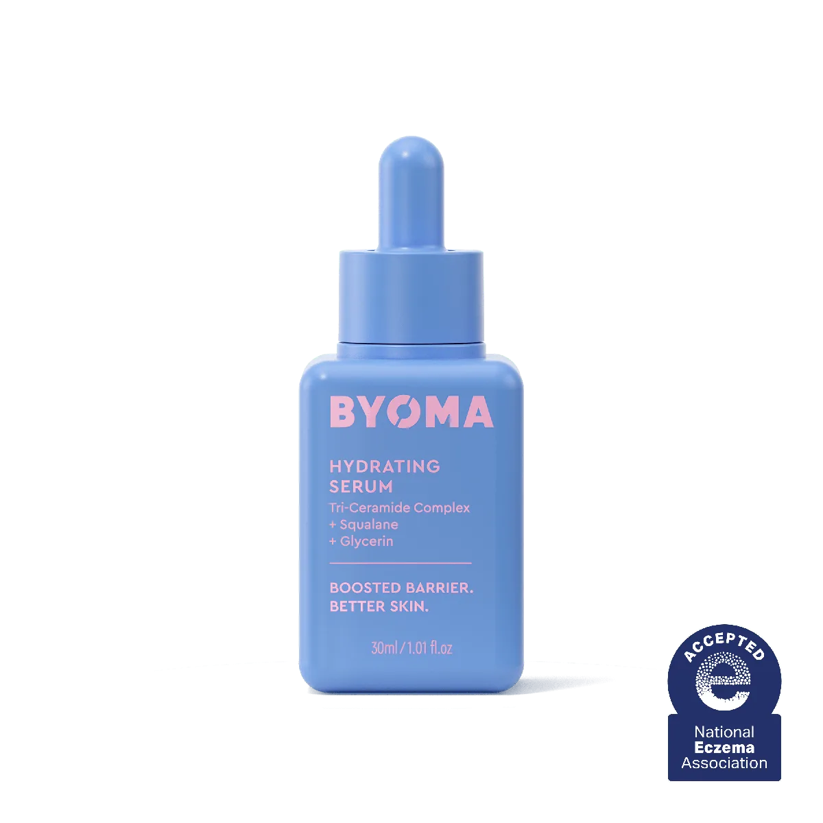 Byoma Hydrating Serum bottle with dropper cap