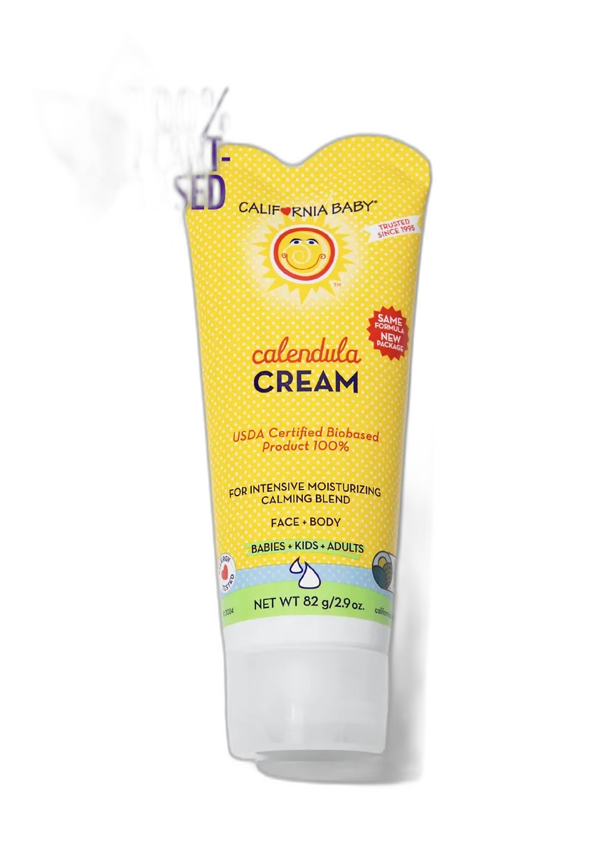 California Baby Calendula Cream tube with clean, simple label design