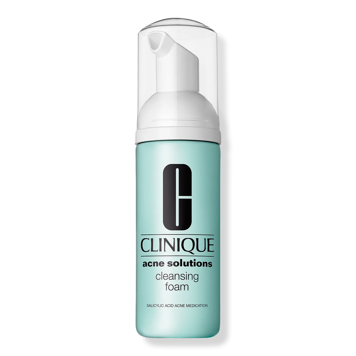 Clinique Acne Solutions Cleansing Foam white squeeze tube with green accents