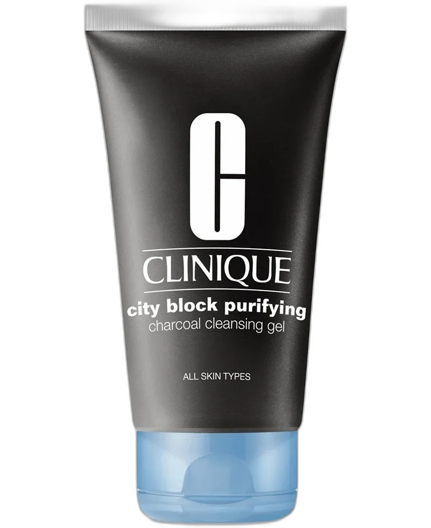 Clinique City Block Purifying Charcoal Cleansing Gel in dark squeeze tube
