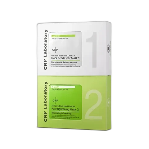 CNP Laboratory Anti-Pore Black Head Clear Kit two-step bottles in box