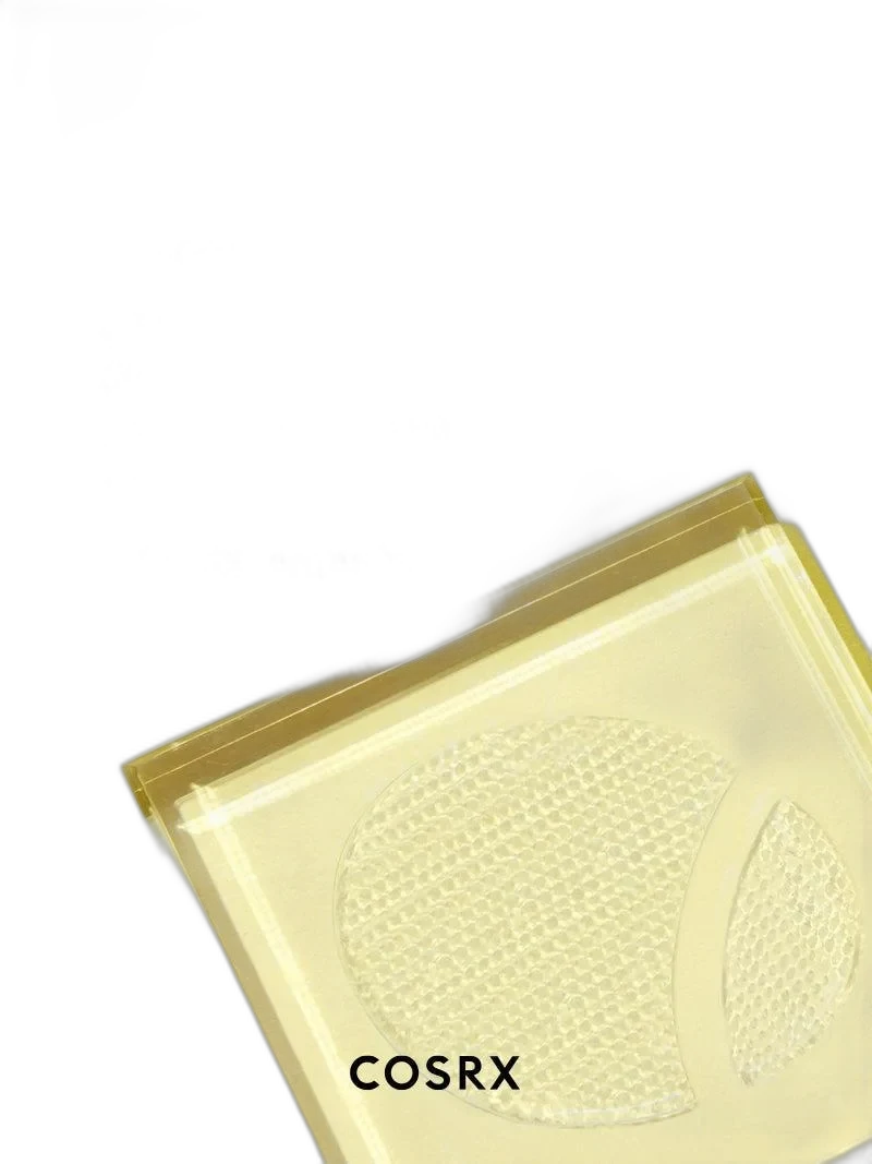 COSRX Advanced Snail Hydrogel Eye Patch jar with transparent hydrogel patches visible inside