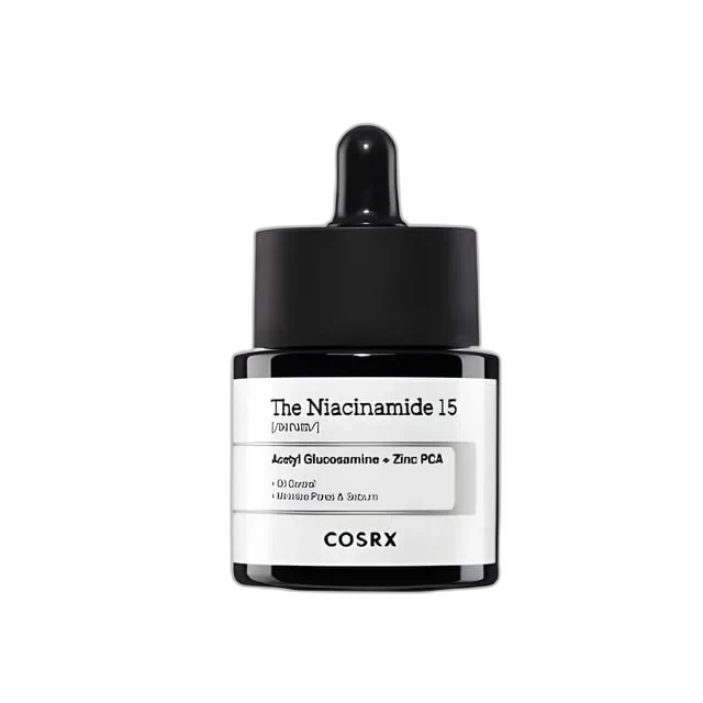 COSRX The Niacinamide 15 Serum 20ml dark glass bottle with dropper