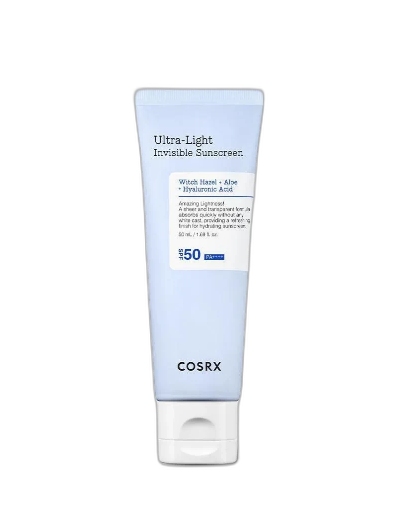 COSRX Ultra-Light Invisible Sunscreen SPF 50 PA++++ 50ml white tube