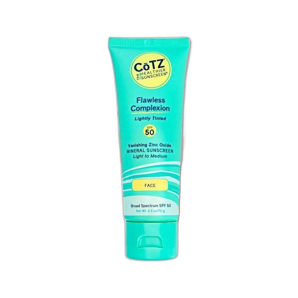 Cotz Flawless Complexion Tinted SPF 50 1.5 oz squeeze tube