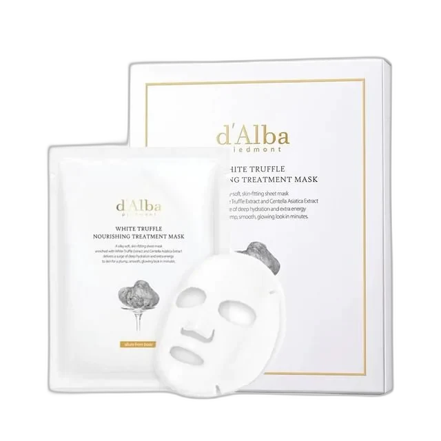 d'Alba White Truffle Nourishing Treatment Mask 5-pack box