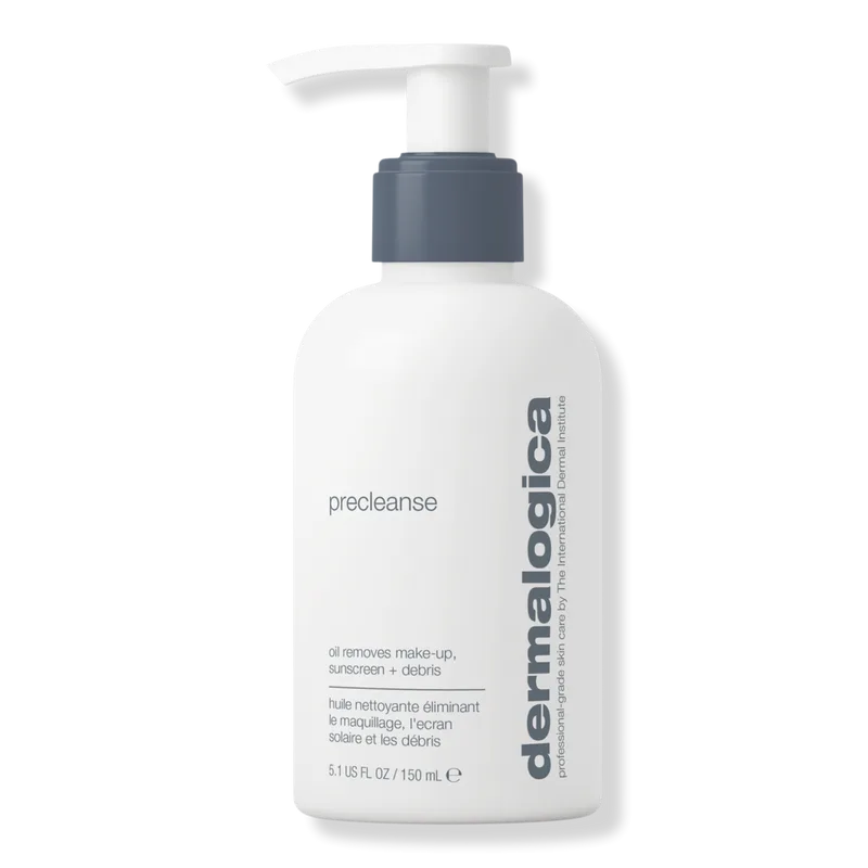 Dermalogica Precleanse Cleansing Oil in a grey pump bottle
