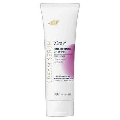 Dove Collagen + Firmness Cream Serum with Pro-Retinol and Collagen Peptides, 8 fl oz bottle