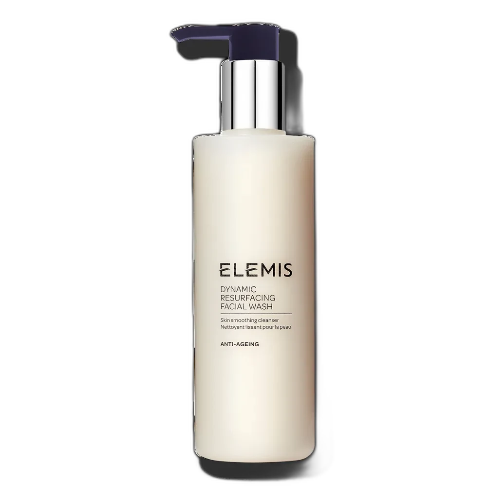 Elemis Dynamic Resurfacing Facial Wash enzyme gel cleanser in a white tube