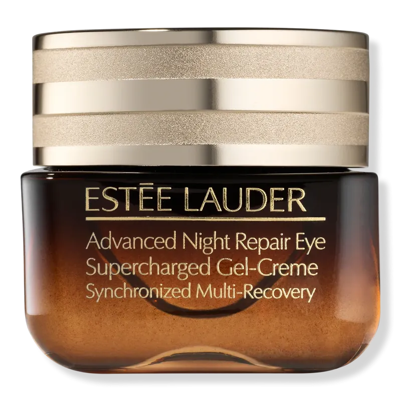 Estée Lauder Advanced Night Repair Eye Supercharged Gel-Creme jar with gold lid