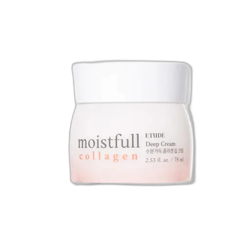 Etude Moistfull Collagen Deep Cream in pink jar