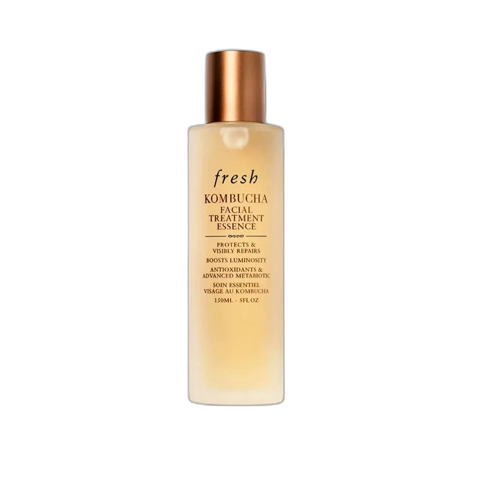 Fresh Kombucha Antioxidant Facial Treatment Essence in frosted glass bottle