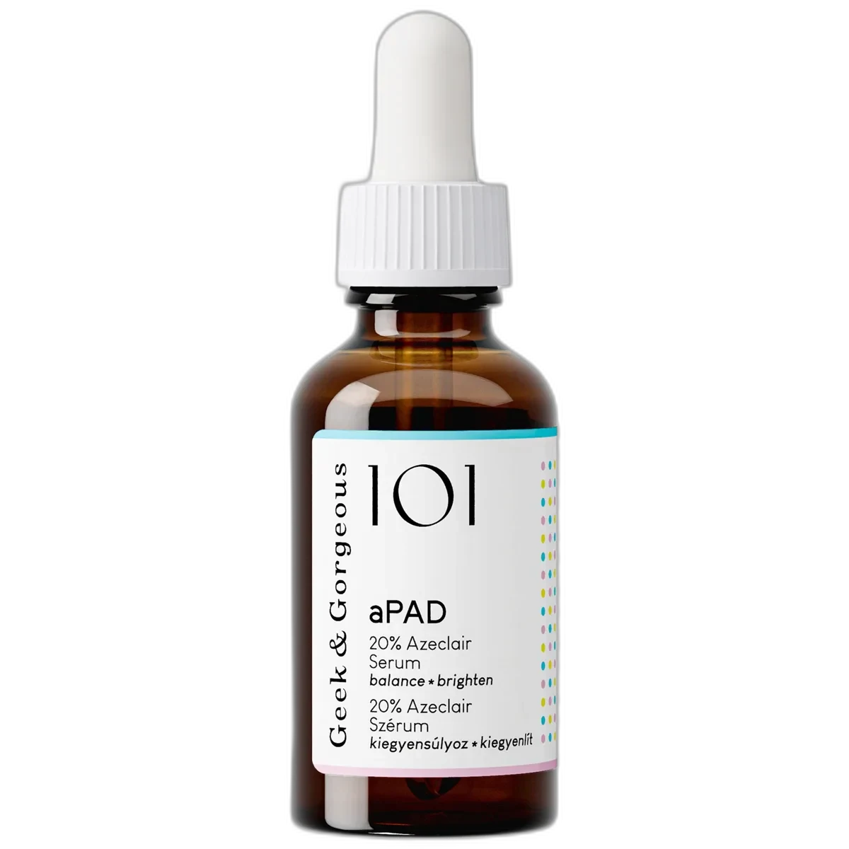 Geek & Gorgeous aPAD azelaic acid derivative serum 30mL bottle