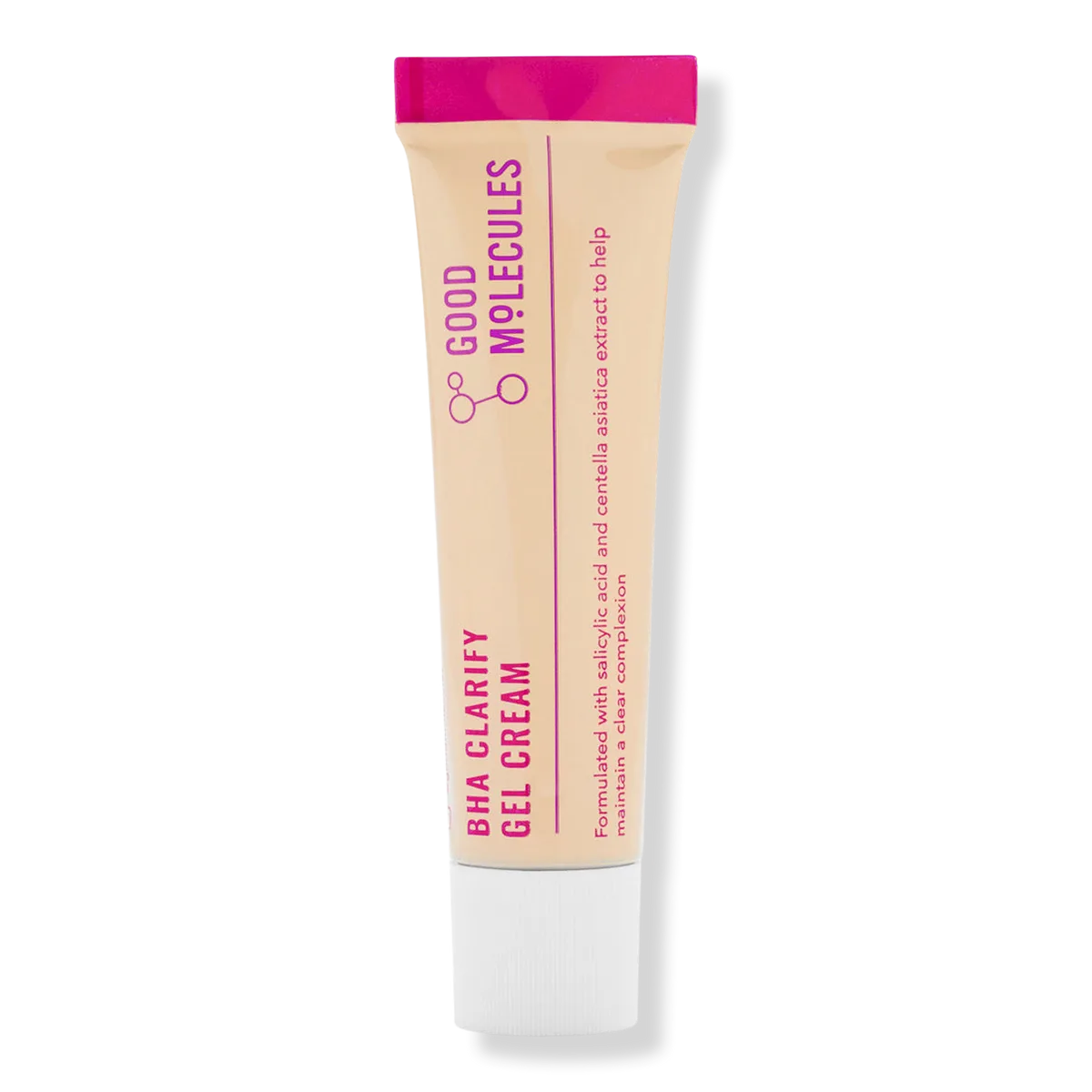 Good Molecules BHA Clarifying Gel Cream in a simple white squeeze tube