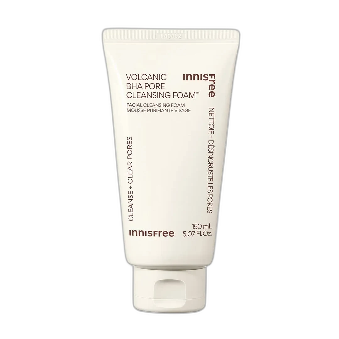 Innisfree Jeju Volcanic Pore Cleansing Foam 150 mL gray squeeze tube