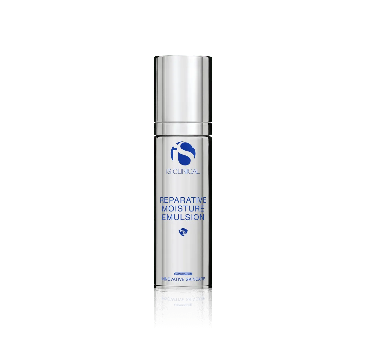 iS Clinical Reparative Moisture Emulsion in frosted glass jar