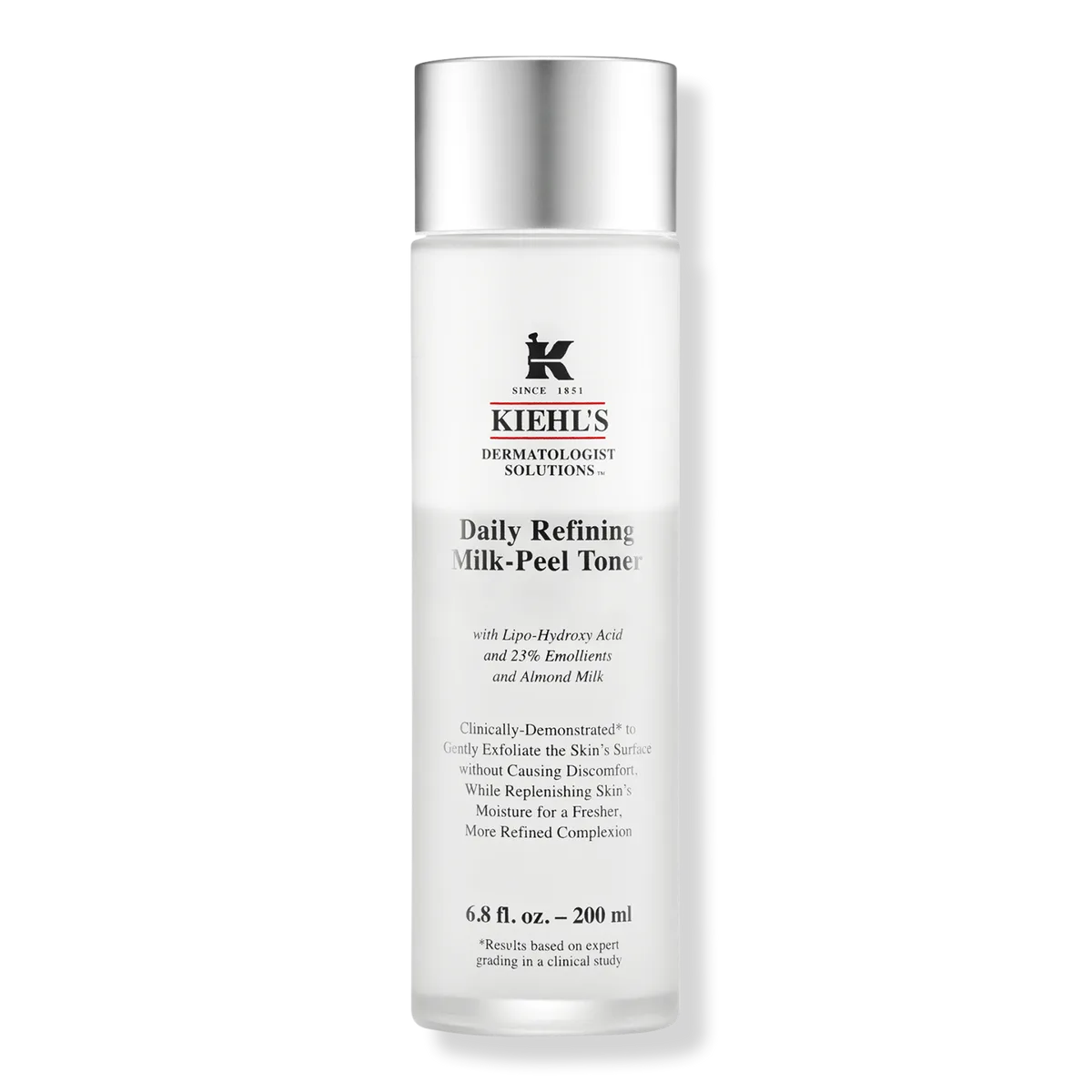 Kiehl's Daily Refining Milk-Peel Toner bottle with milky emulsion formula