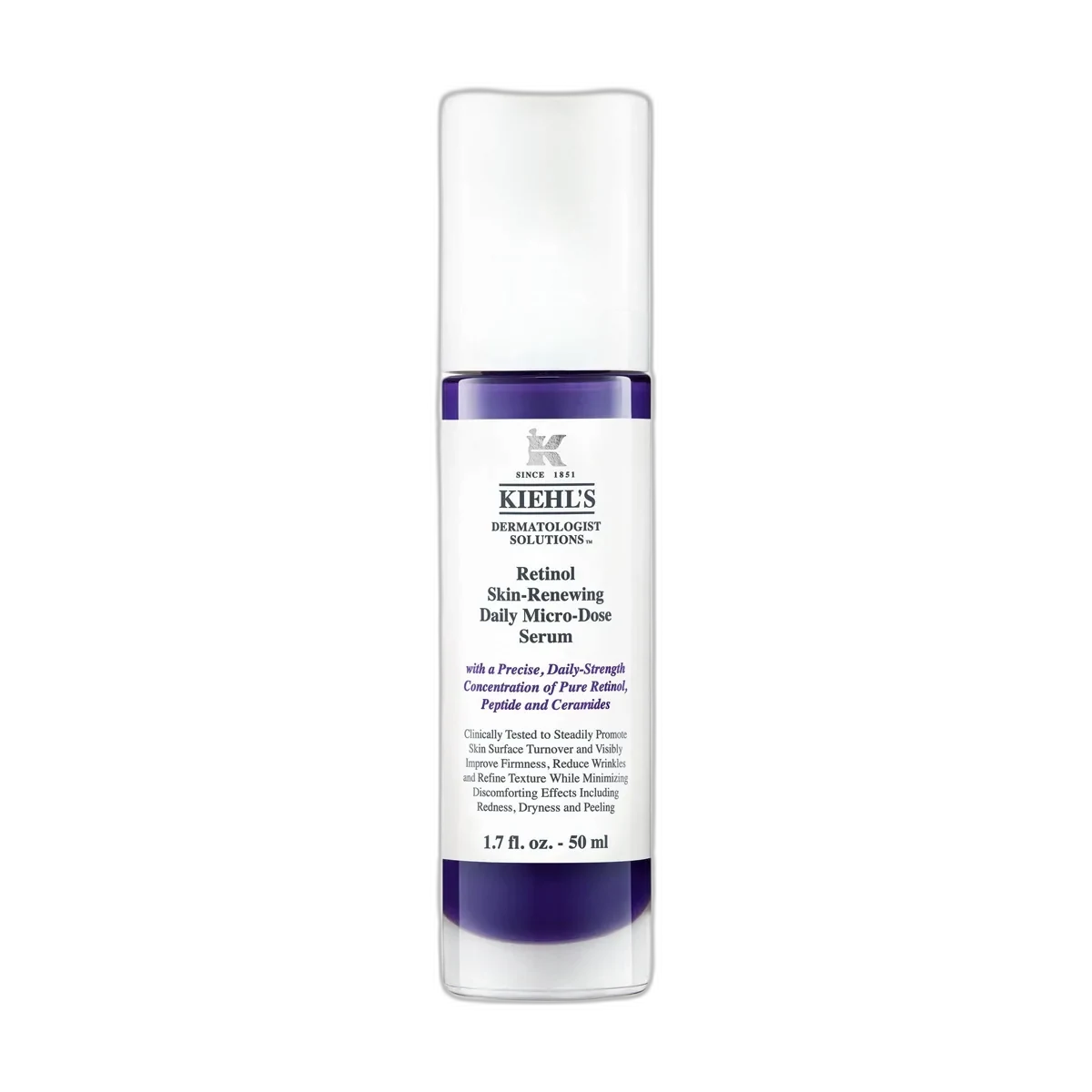 Kiehl's Retinol Skin-Renewing Daily Micro-Dose Serum in amber glass dropper bottle