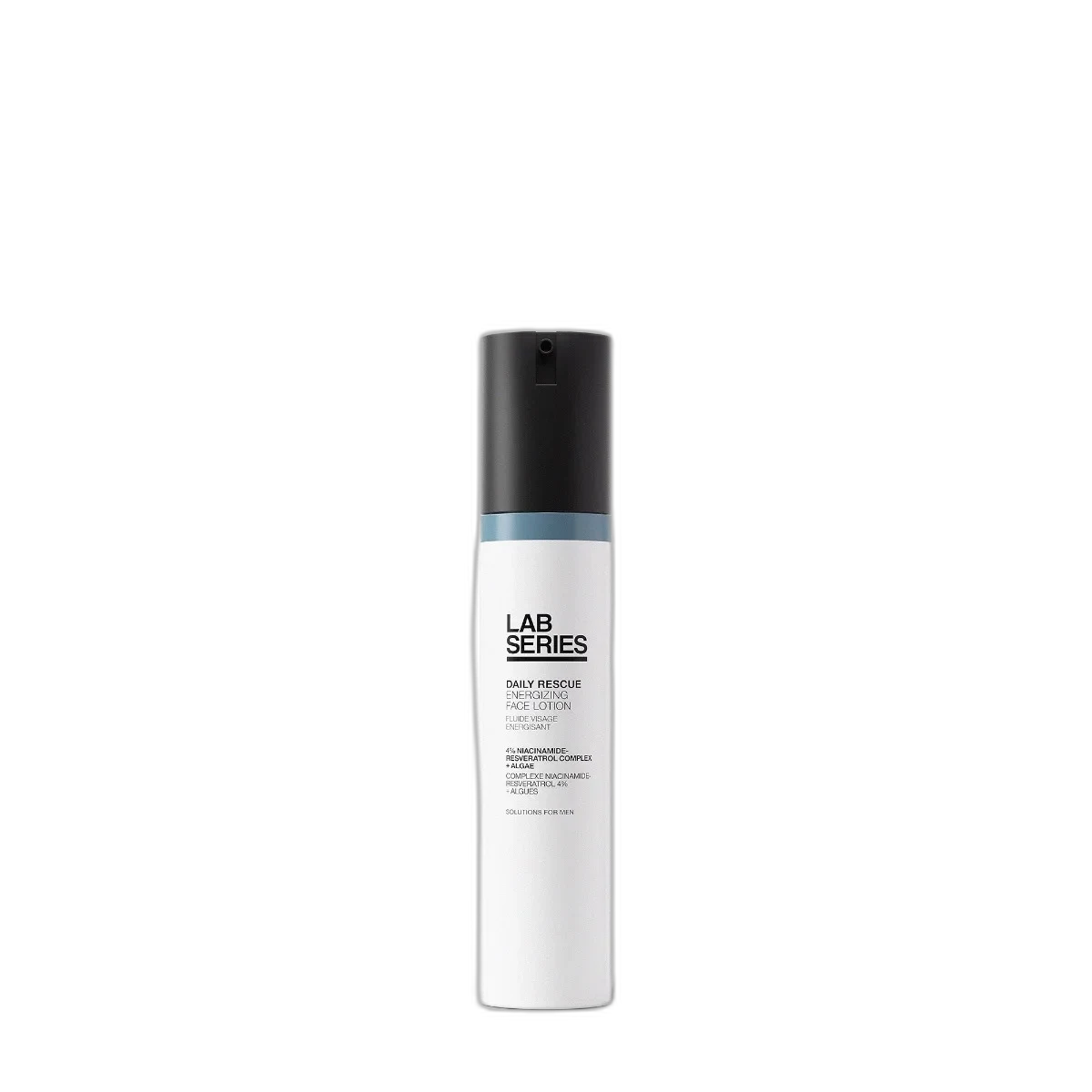 Lab Series Daily Rescue Energizing Face Lotion in dark pump bottle