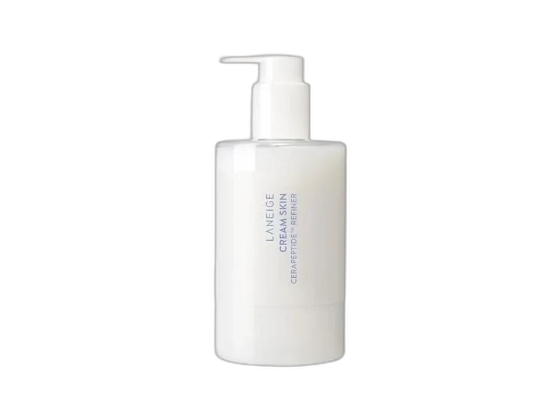 Laneige Cream Skin Cerapeptide Toner & Moisturizer in a white bottle