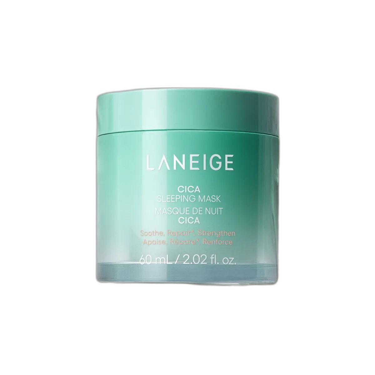 Laneige Cica Sleeping Mask in a green jar