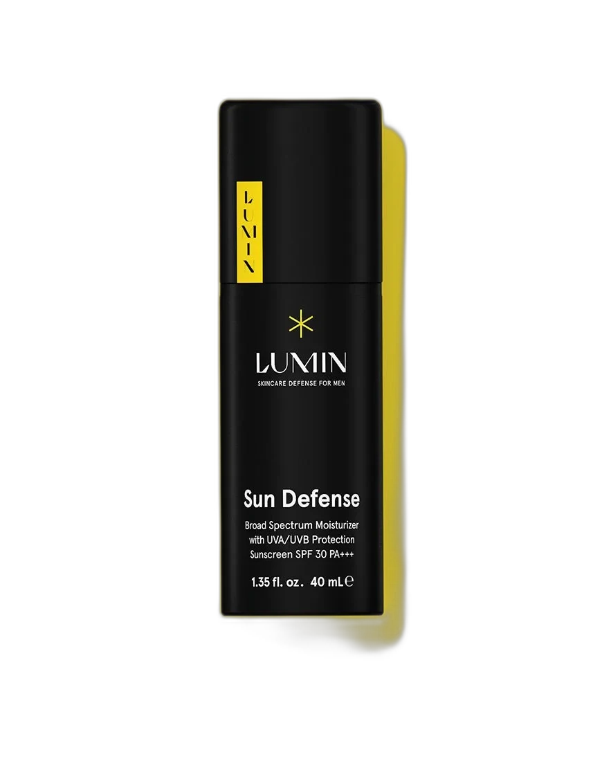 Lumin Moisturizing Balm SPF 30 mineral sunscreen in dark squeeze tube