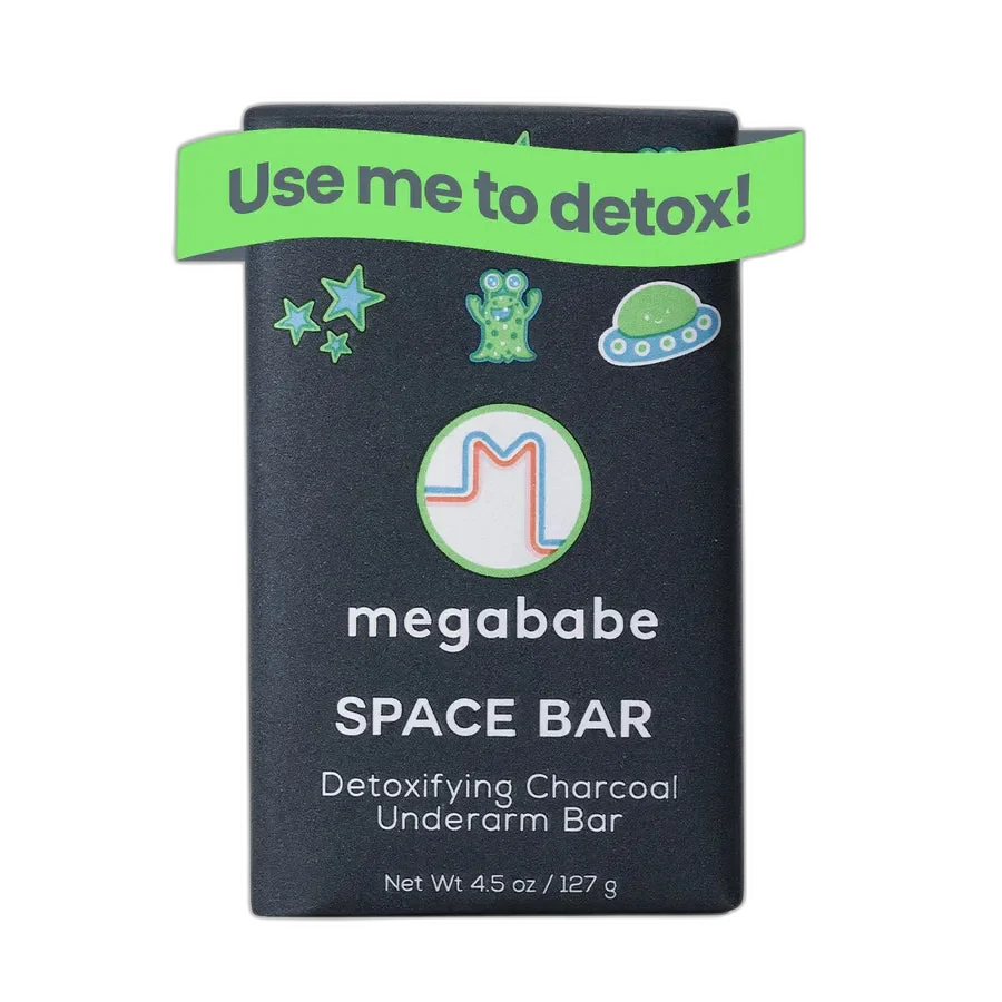 Megababe Space Bar Underarm Soap charcoal cleansing bar