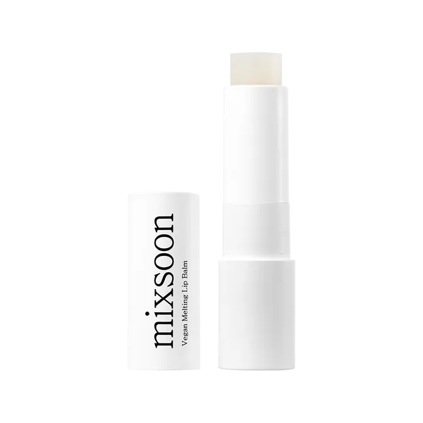 mixsoon Vegan Melting Lip Balm in minimalist tube packaging