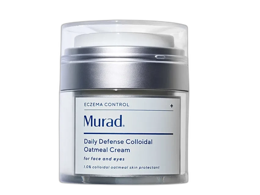 Murad Daily Defense Colloidal Oatmeal Cream in white squeeze tube packaging