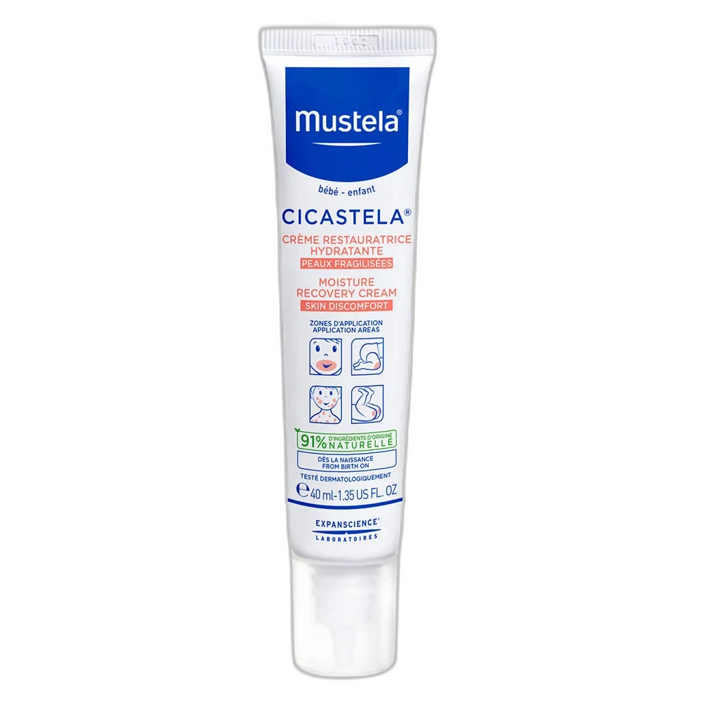 Mustela Cicastela Moisture Recovery Cream tube, 1.35 fl oz