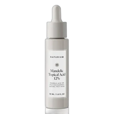 Naturium Mandelic Topical Acid 12% frosted glass bottle with dropper