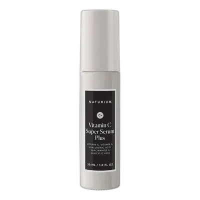 Naturium Vitamin C Super Serum Plus frosted glass bottle with dropper