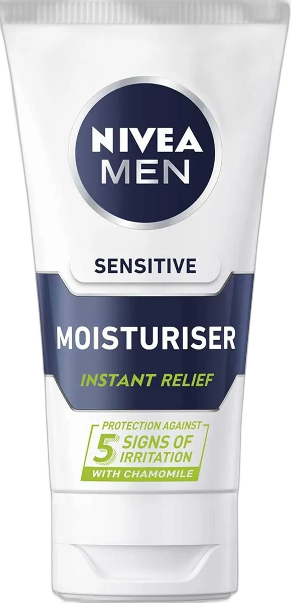 Nivea MEN Sensitive Moisturising Cream 75ml white and blue tube
