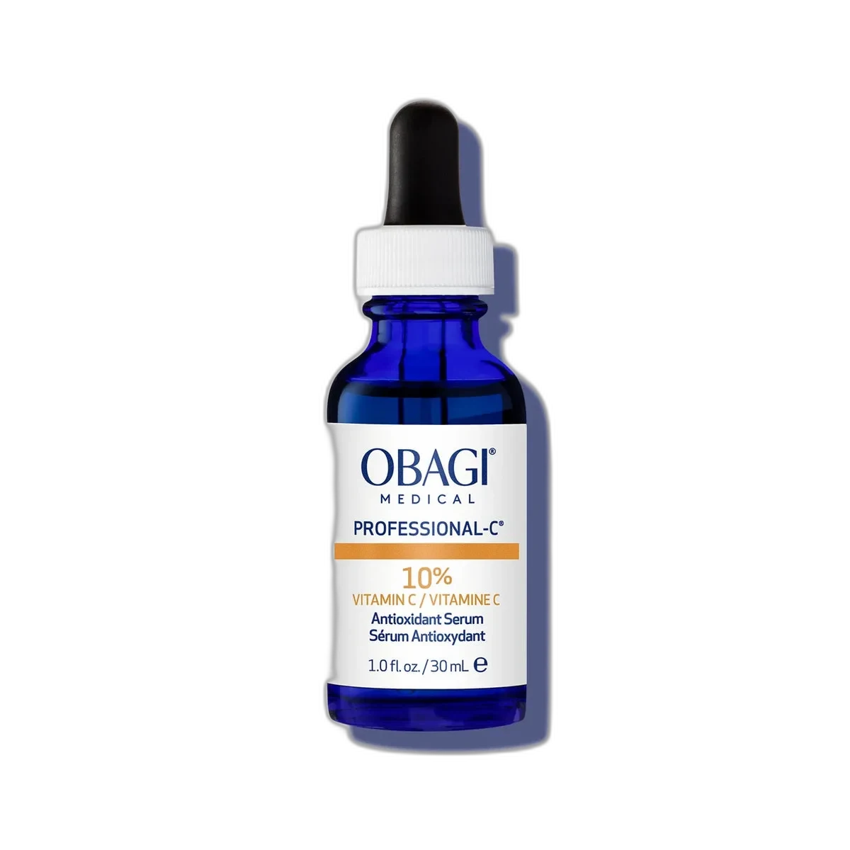 Obagi Professional-C Serum 10% dark amber glass bottle with dropper