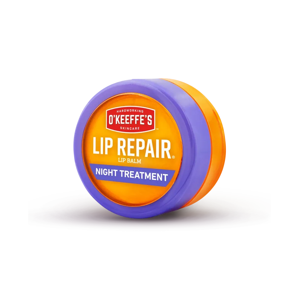 O'Keeffe's Lip Repair Night Treatment small jar with blue lid