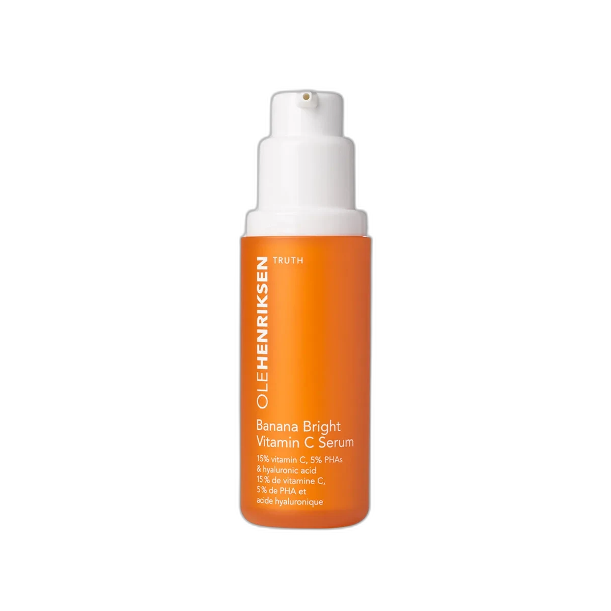 Ole Henriksen Banana Bright Vitamin C Serum yellow pump bottle