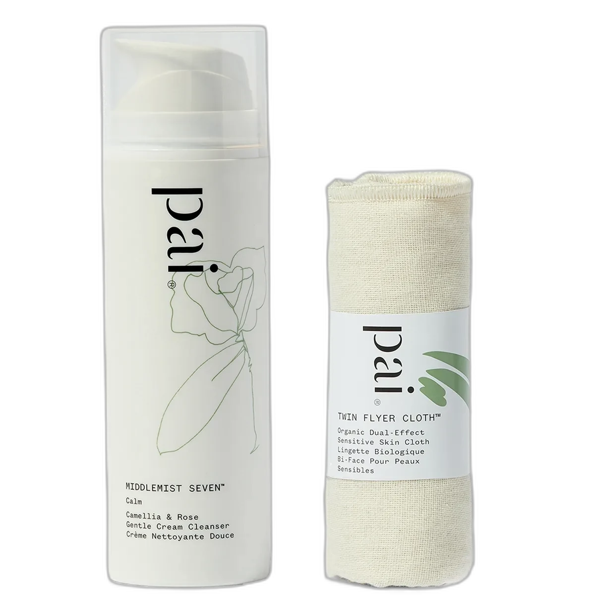 Pai Skincare Middlemist Seven Camellia & Rose Gentle Cream Cleanser in an aluminum tube
