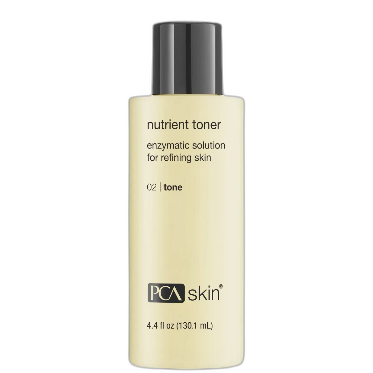 PCA Skin Nutrient Toner bottle with amber-colored pumpkin enzyme liquid